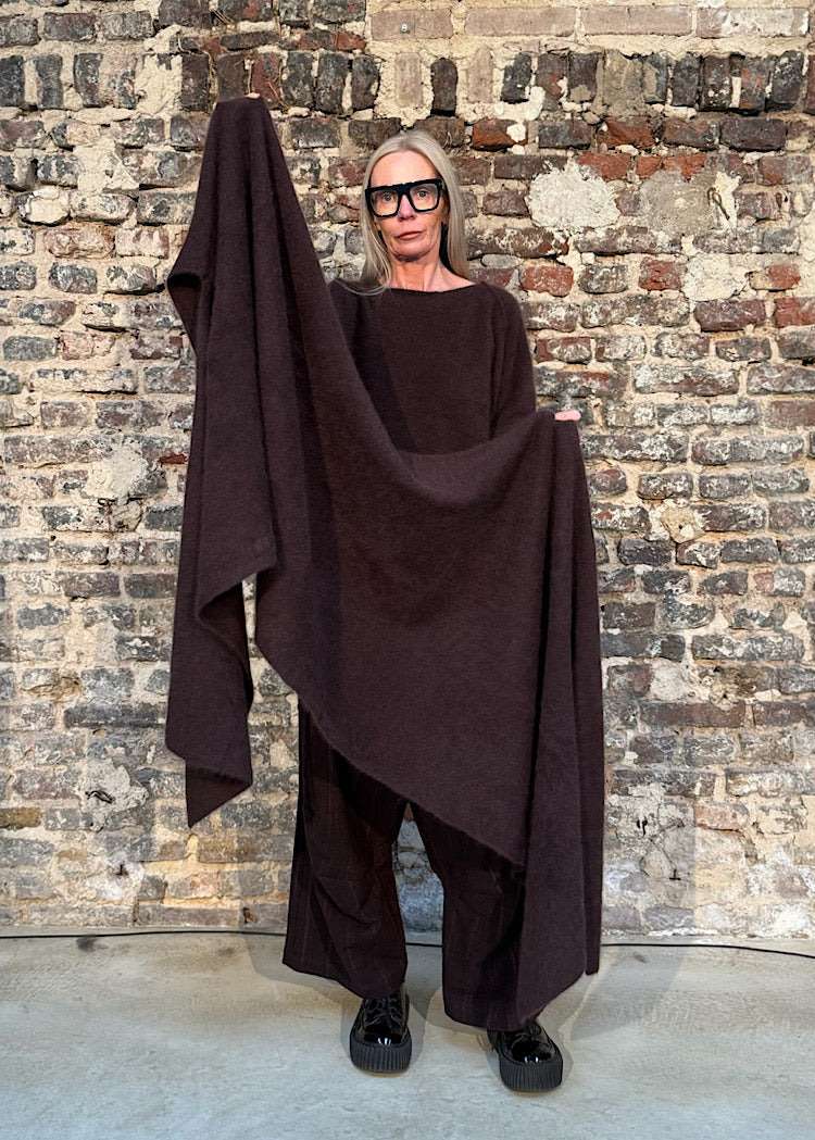 SIGNATURE RACCOON HAIR SCARF *GINGER* (SHOWN IN PURPLE)