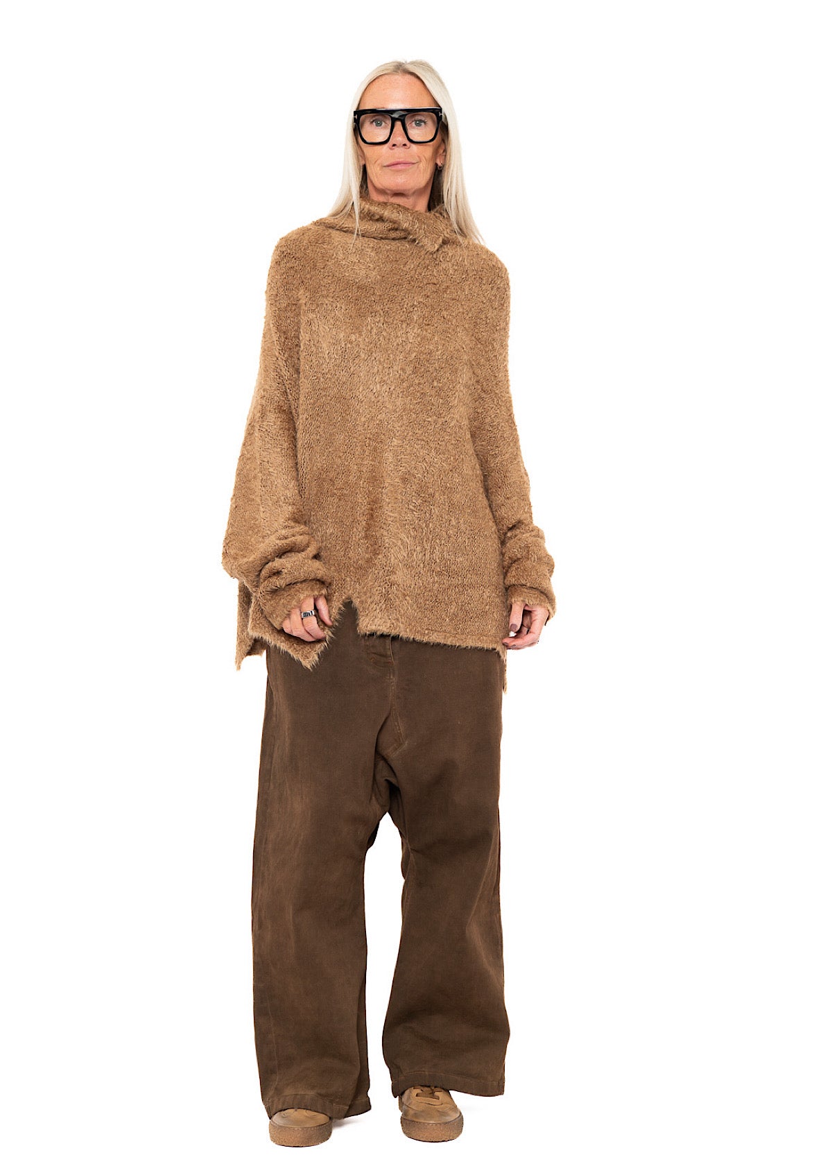 RELAXED SILK KNIT PULLOVER