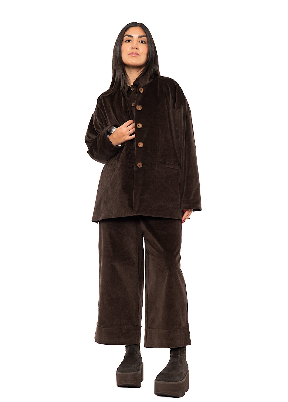 RELAXED VELVET EVELINE JACKET