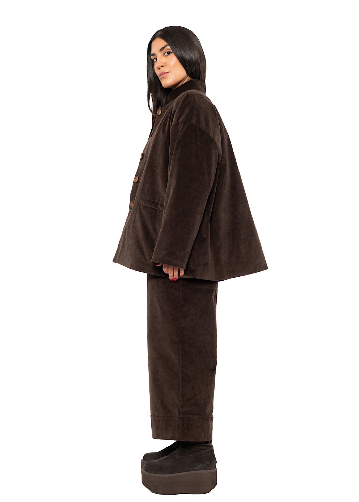 RELAXED VELVET EVELINE JACKET