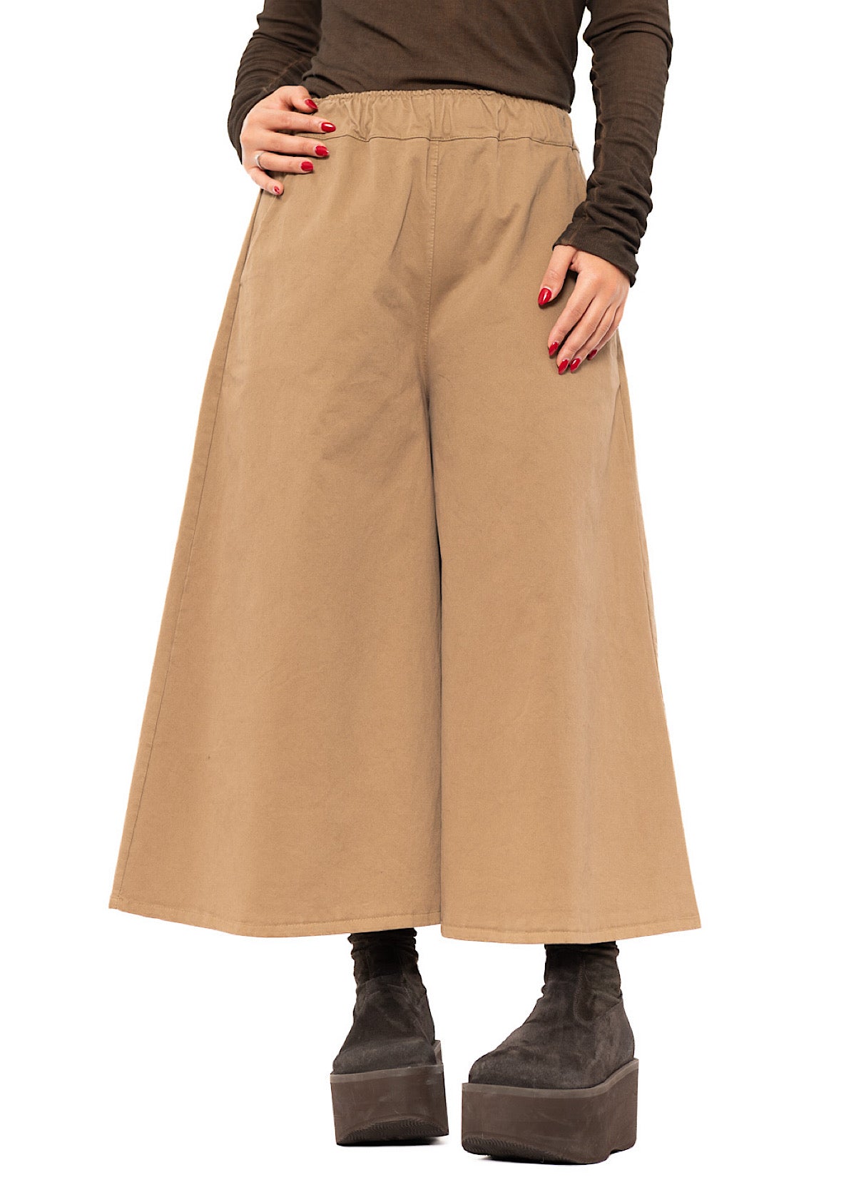 CROPPED LENGTH COTTON TROUSER