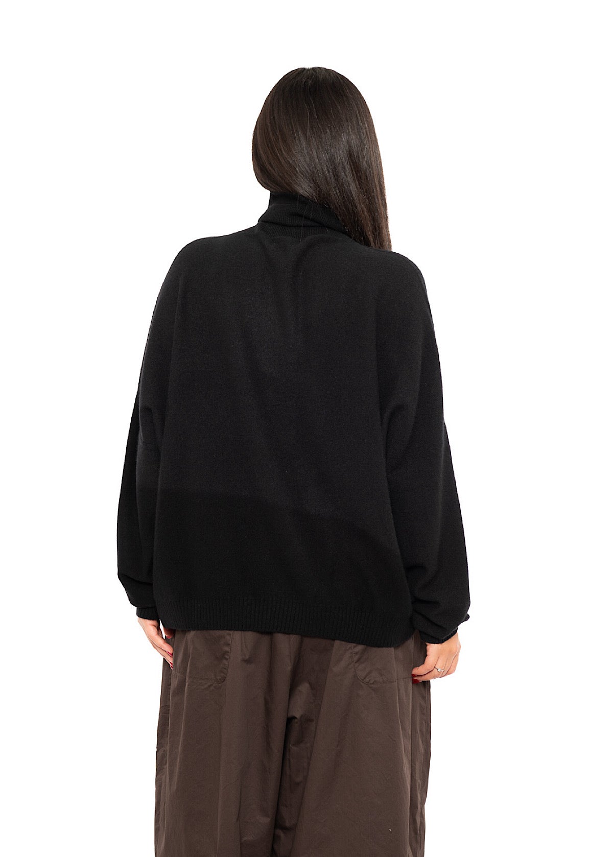 ROLL NECK CASHMERE PULLOVER