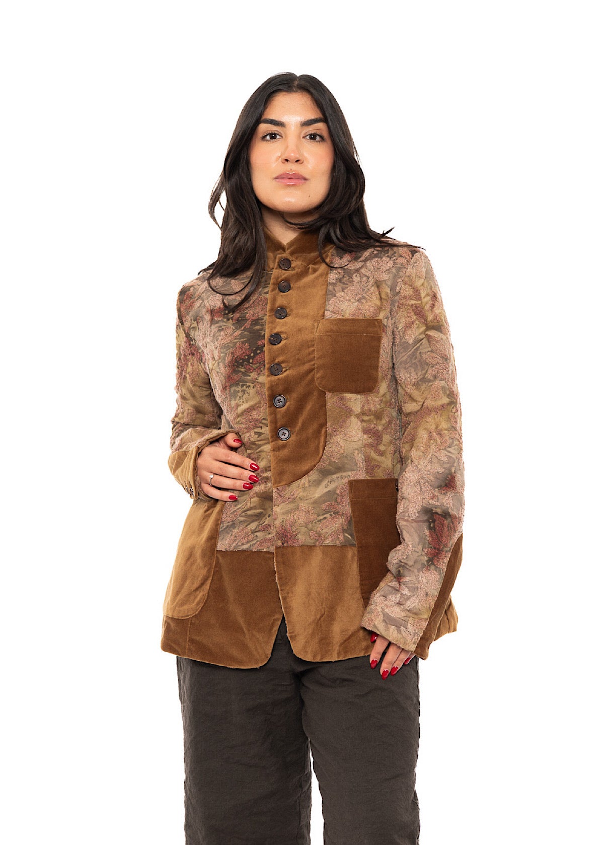 TEXTURED STRAIGHT-CUT JACKET
