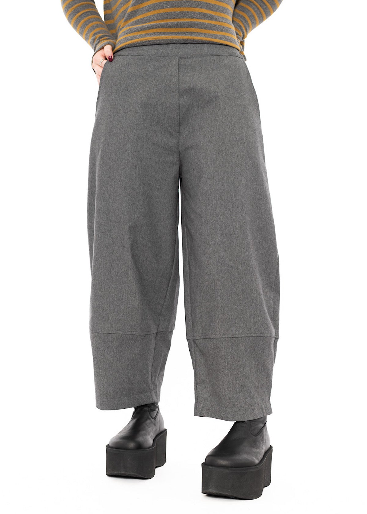 STRUCTURED COTTON-MIX RIMA D TROUSER