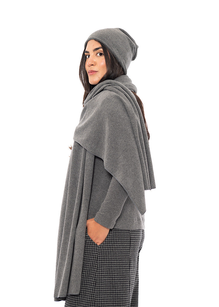 COTTON-FLEECE KAKI HAT