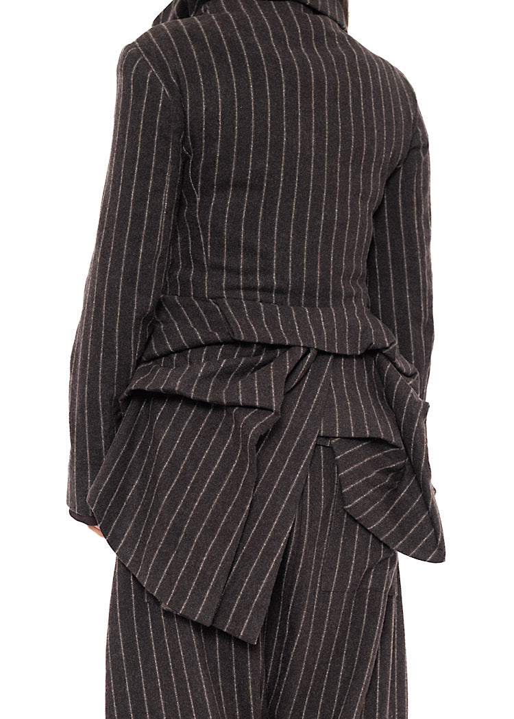 ASYMMETRIC TAILORED WOOL JACKET