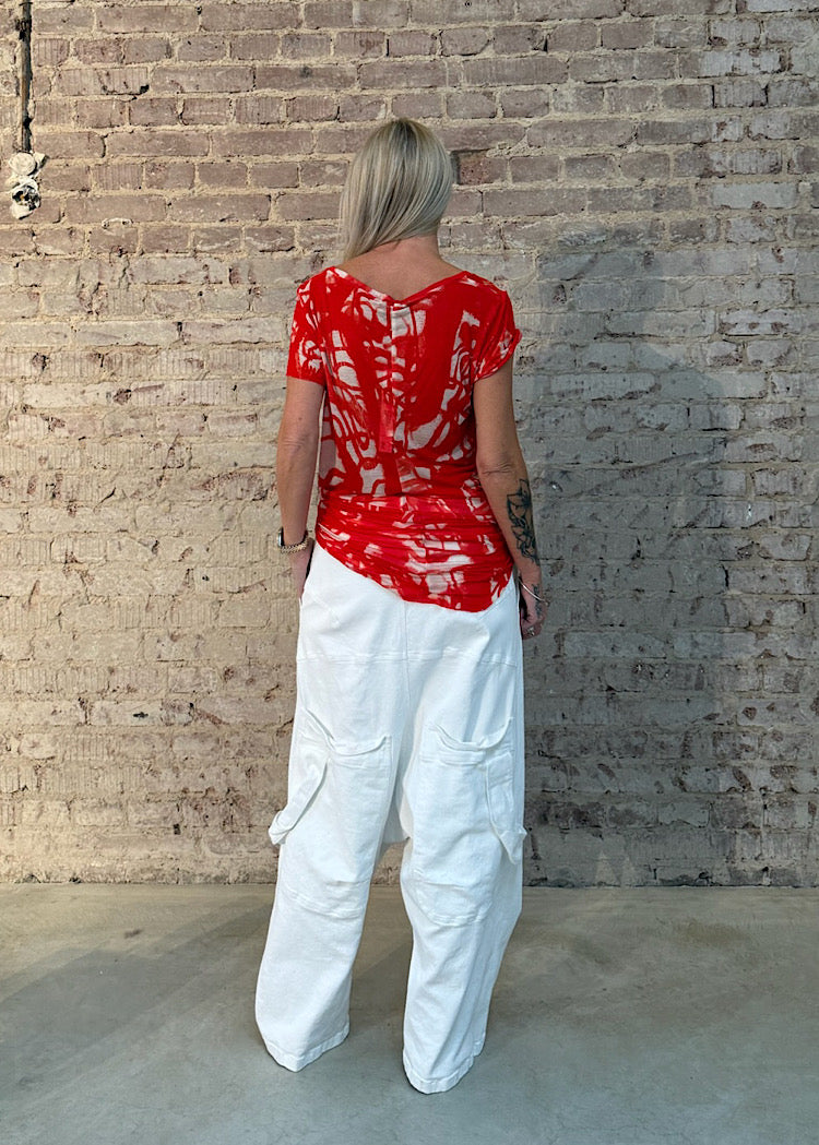 PRE-ORDER RUNDHOLZ MAINLINE T-SHIRT *BLACK PRINT* (Shown in KETCHUP PRINT)