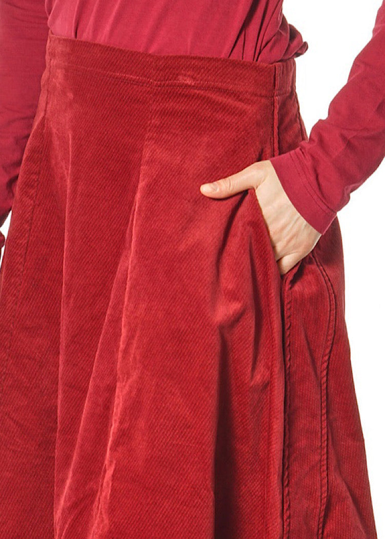 CL STRETCH-VELVET BALLOON SKIRT
