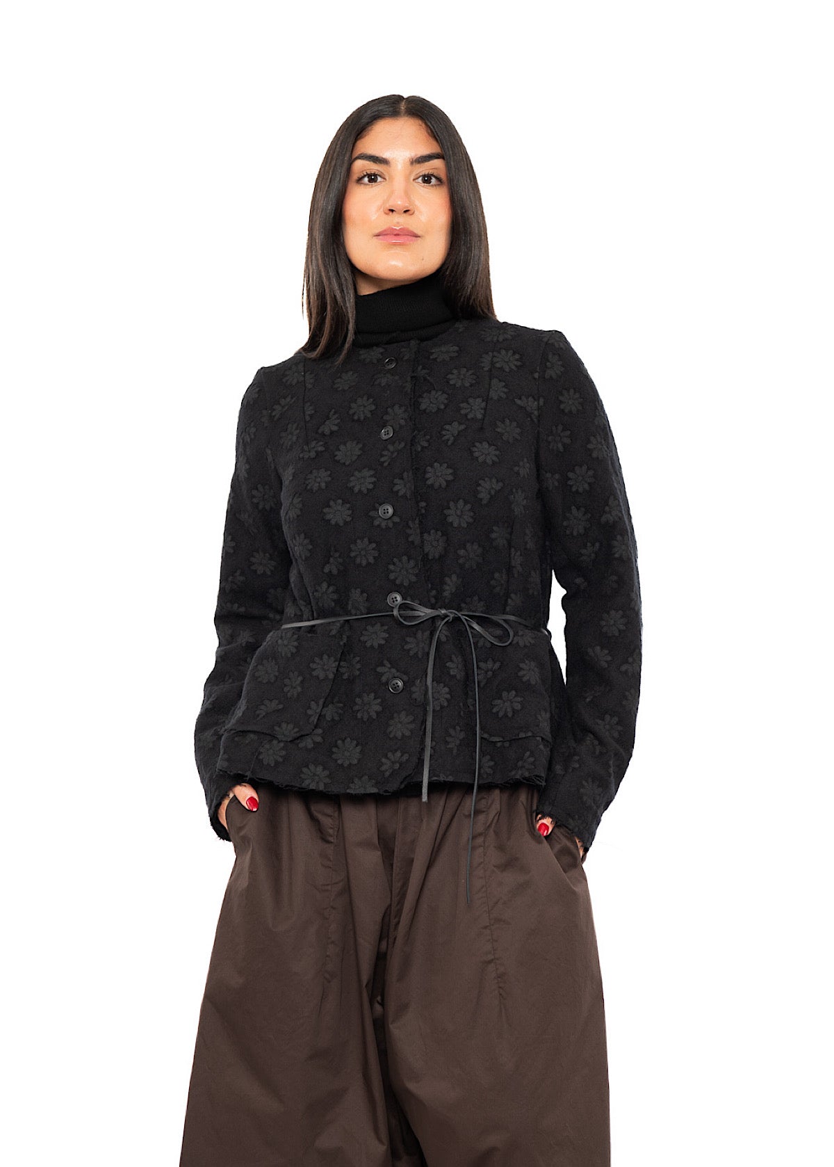 FLORAL JACQUARD JACKET