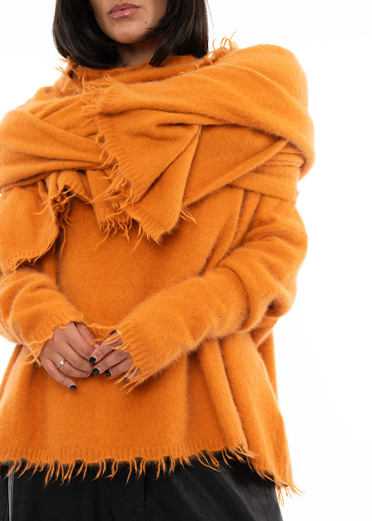 RUNDHOLZ DIP KNITTED SCARF