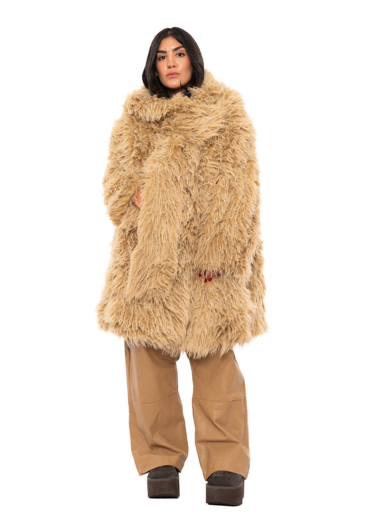 STATEMENT FAUX FUR COAT