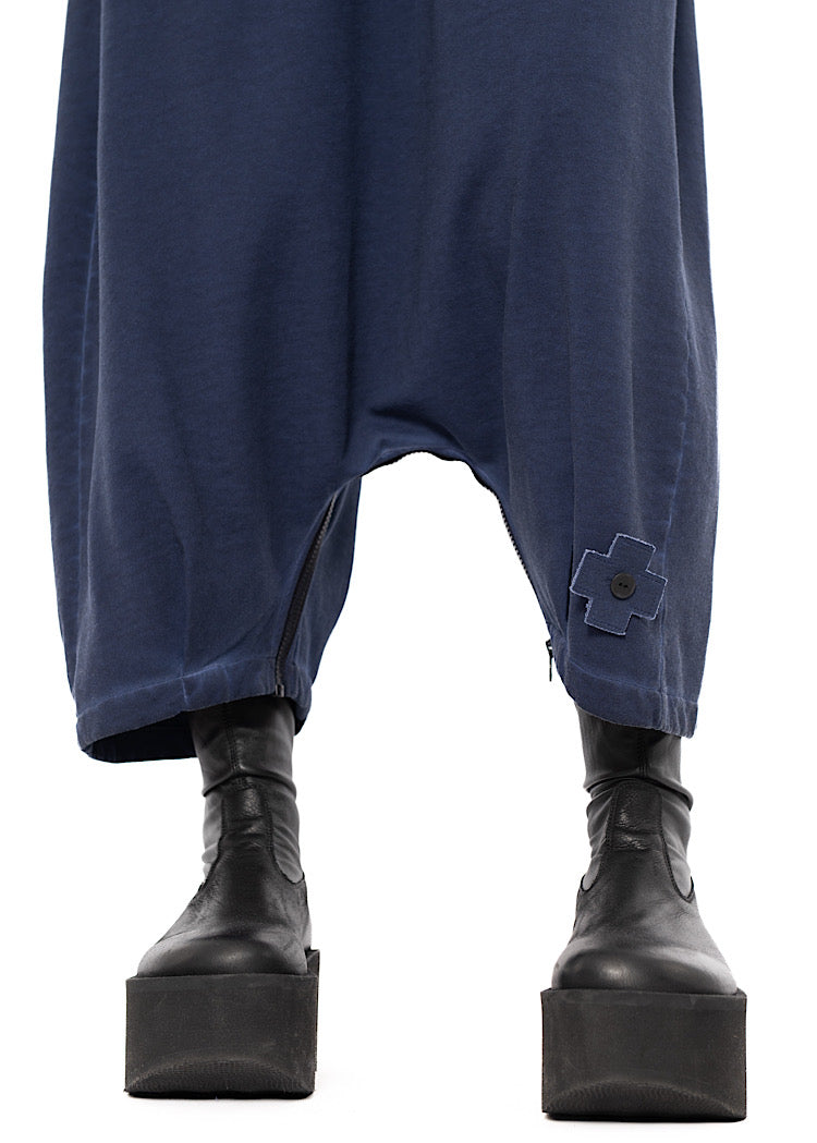 REVERSIBLE DROP-CROTCH OVERALL