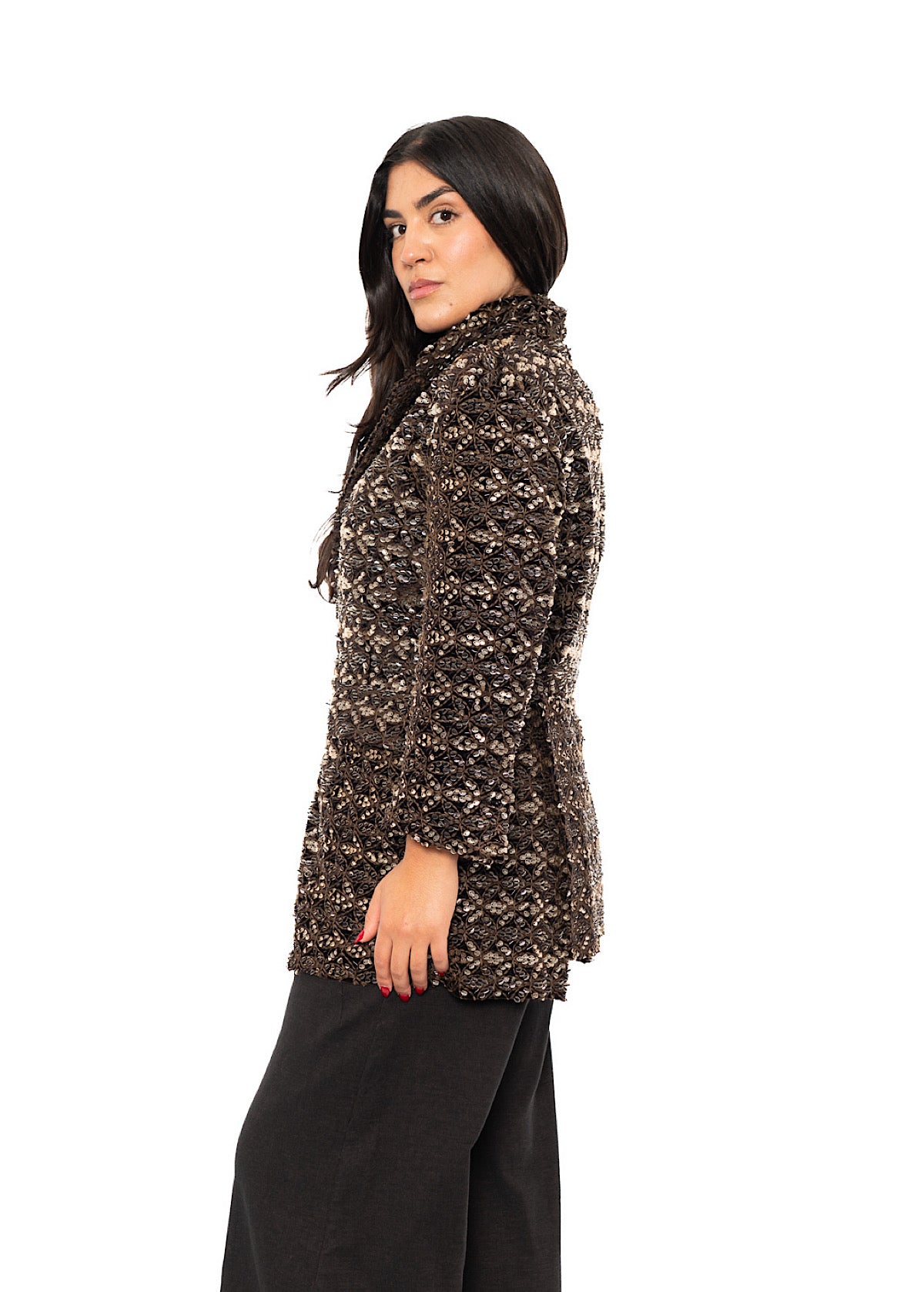 BEADED DOUBLE-BREASTED JACKET
