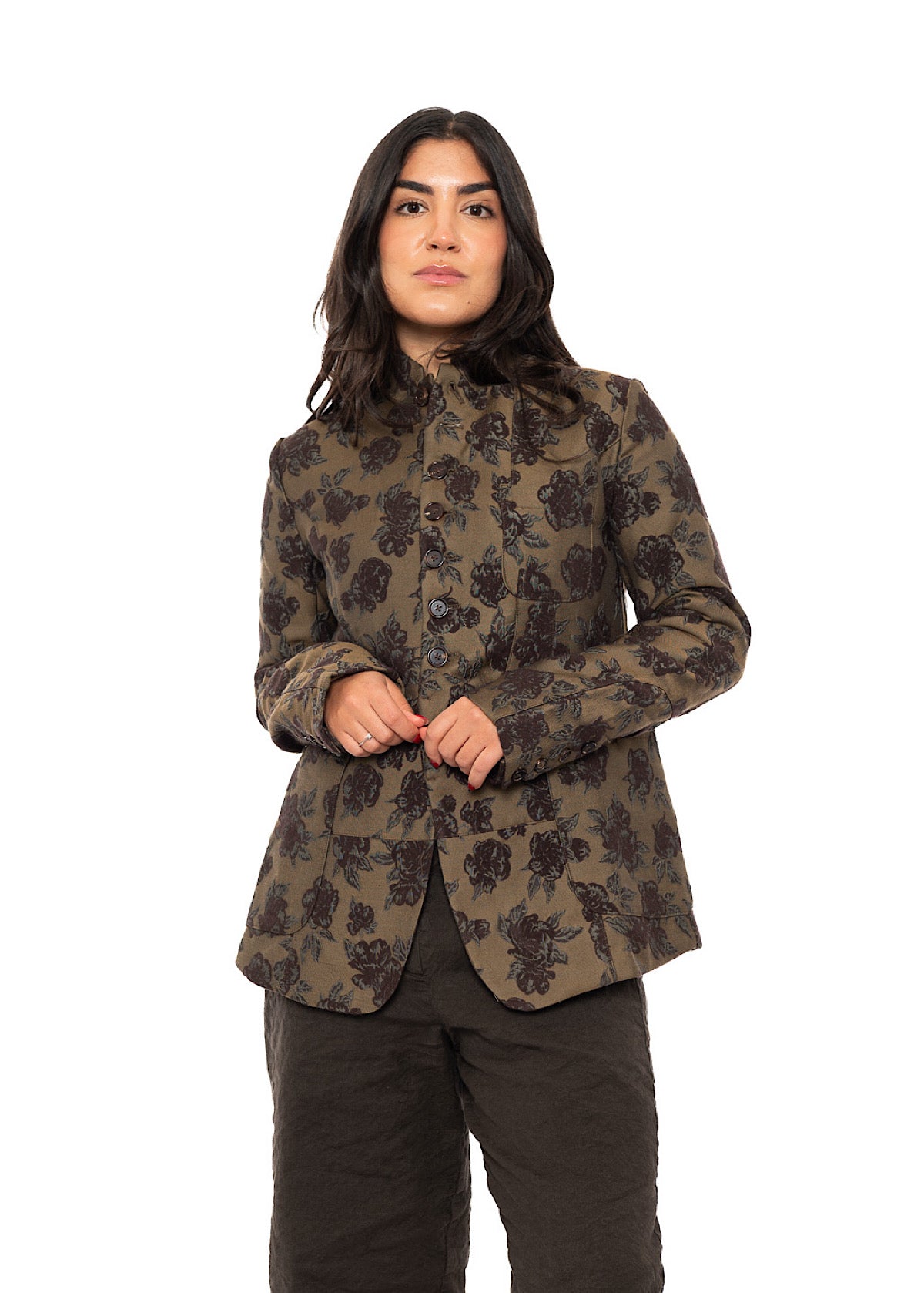 HERITAGE FLORAL STAND COLLAR JACKET