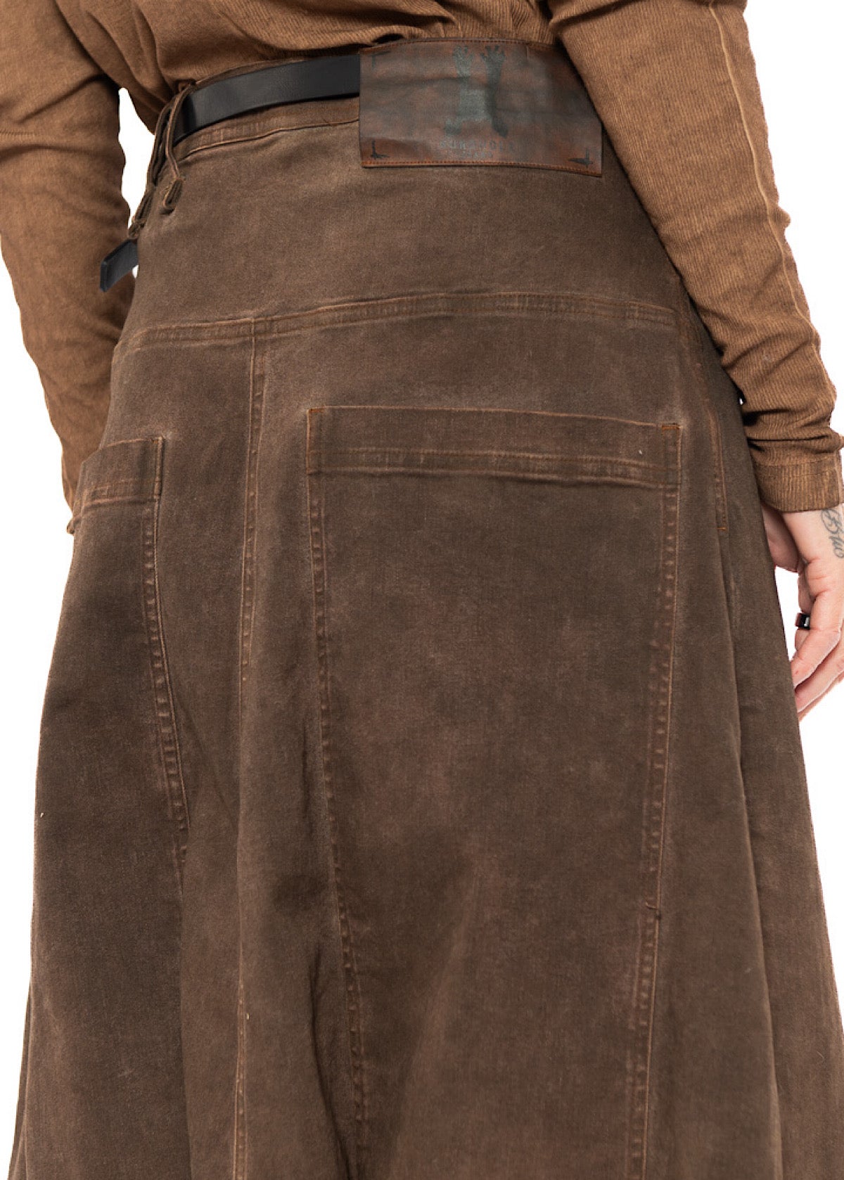 GARMENT-DYED OVERSIZED DENIM TROUSER