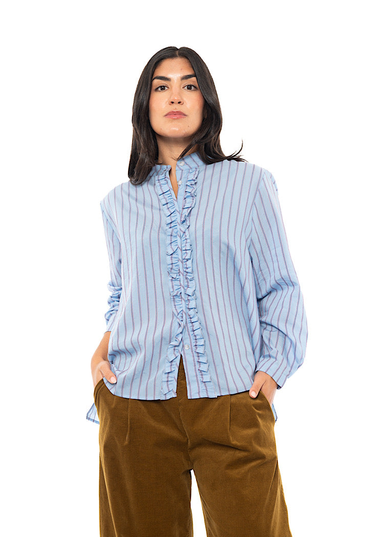 PINSTRIPE AMELIA L SHIRT