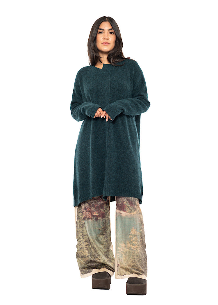 BRUSHED MÉLANGE KNITTED TUNIC