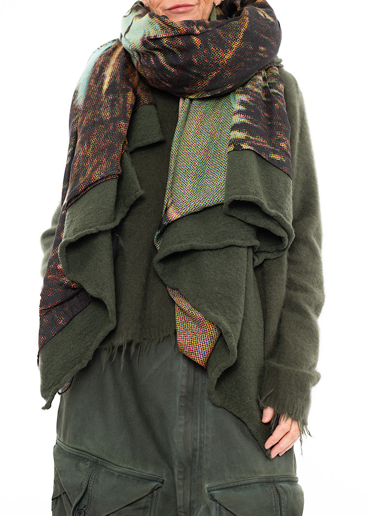 RUNDHOLZ DIP KNITTED SCARF