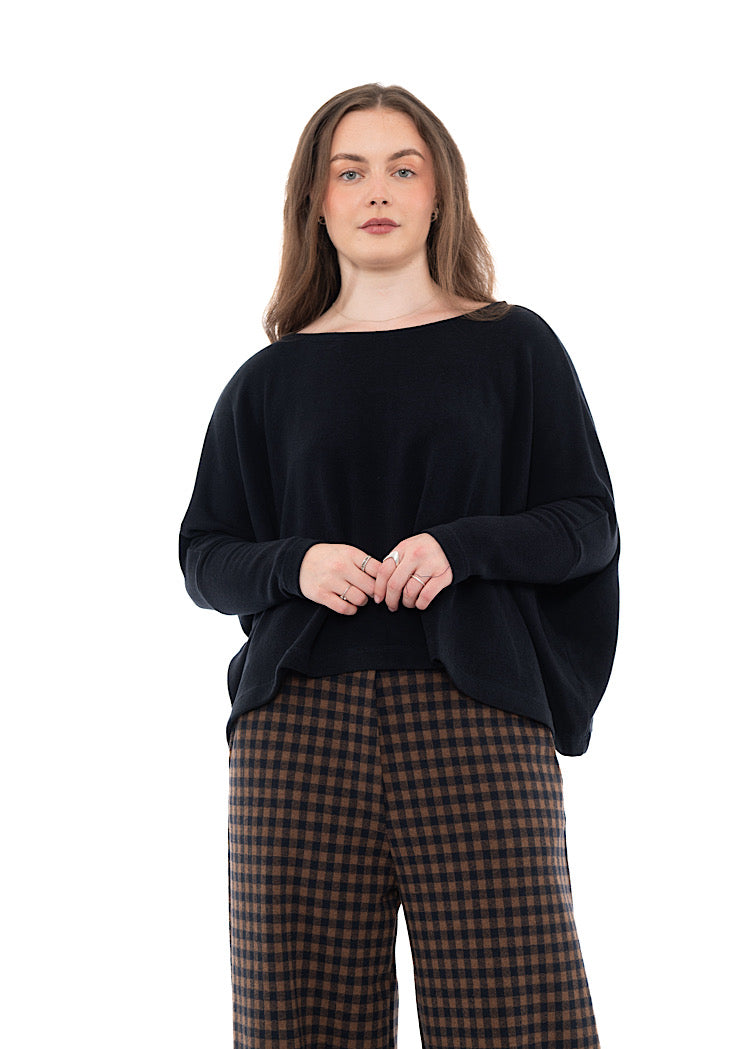 SIGNATURE COTTON-FLEECE KIRA PULLOVER