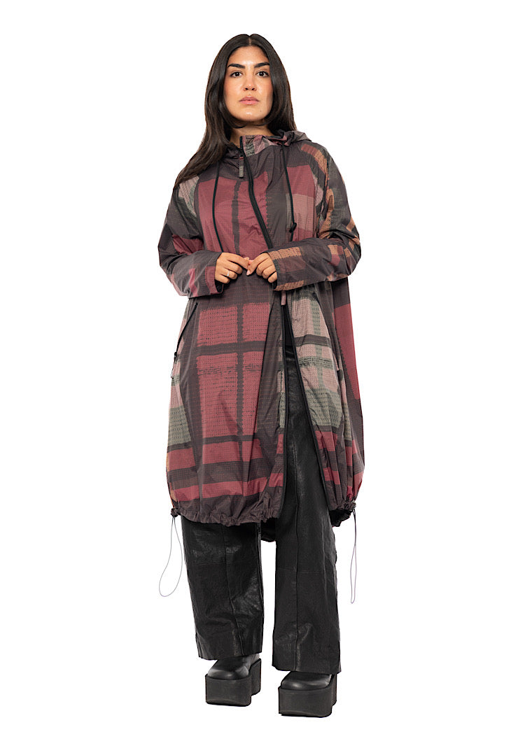 HERITAGE CHECK TECHNICAL RAIN COAT