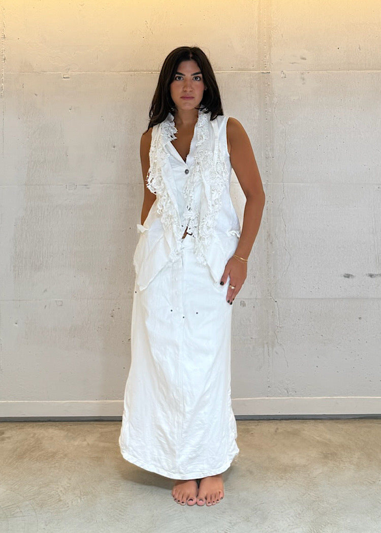 PRE-ORDER RUNDHOLZ DIP WAISTCOAT *BLACK GLOSS | 2241028* (Shown in SEAFOAM FOG | 2241008)