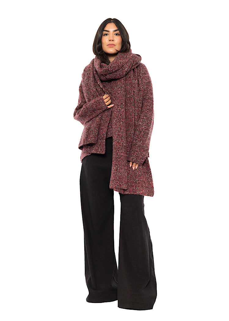 MÉLANGE KNITTED SCARF