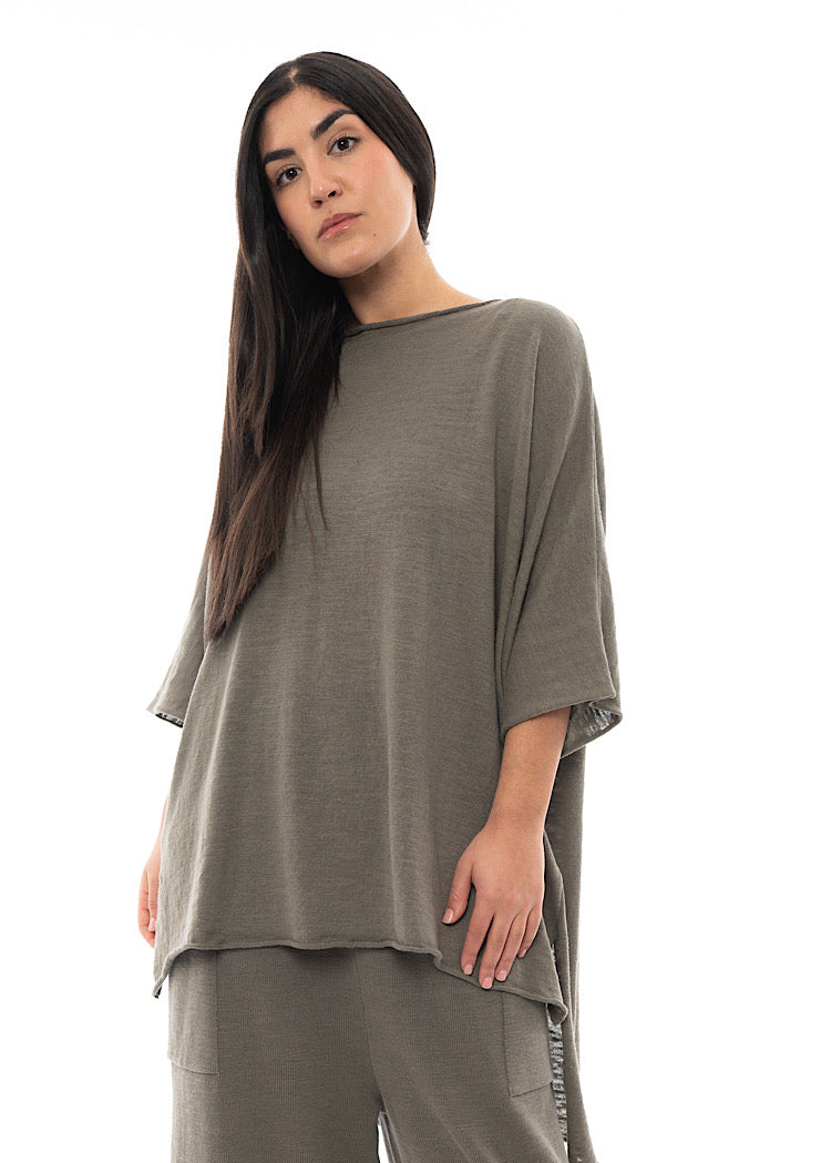 SORT AARHUS ELSA KNITTED TUNIC