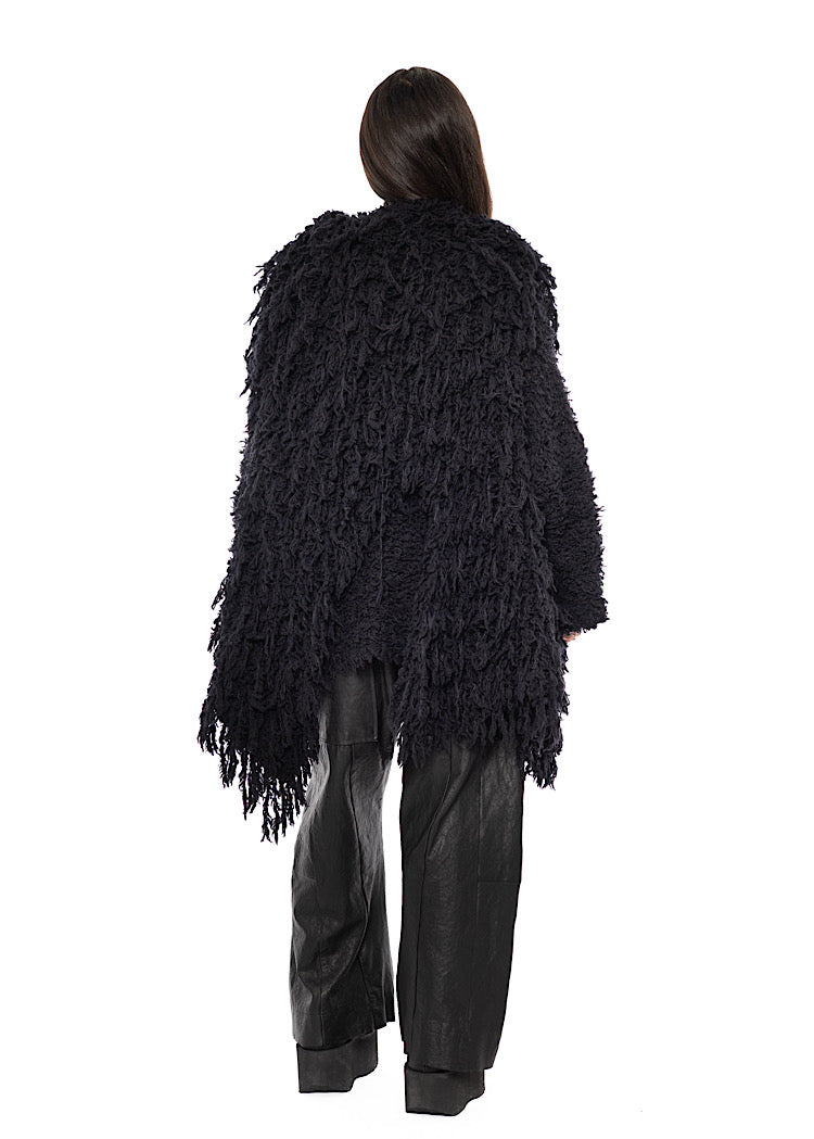 TEXTURED WOOL BLEND GILET