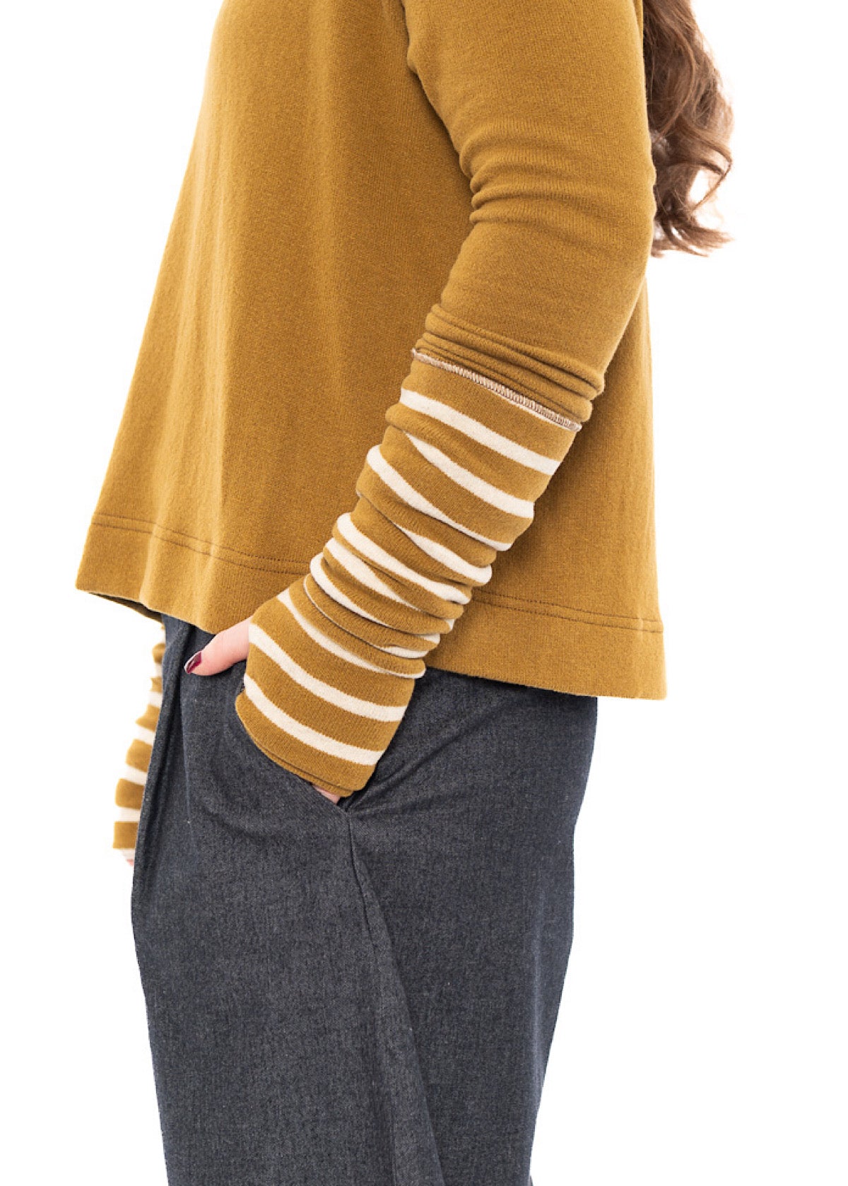 STRIPED SIGNATURE COTTO CUFF