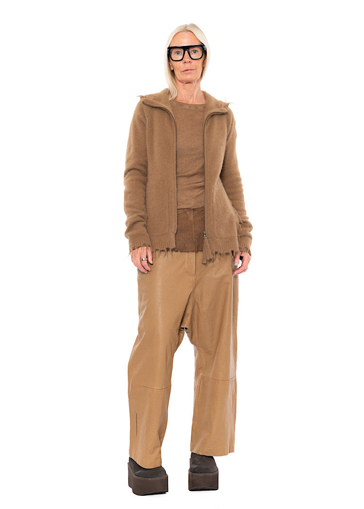 HOODED KNIT CARDIGAN