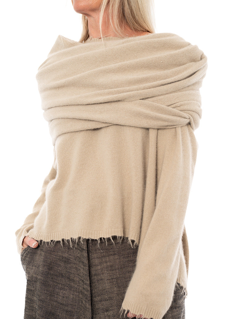 SIGNATURE RACCOON HAIR SCARF