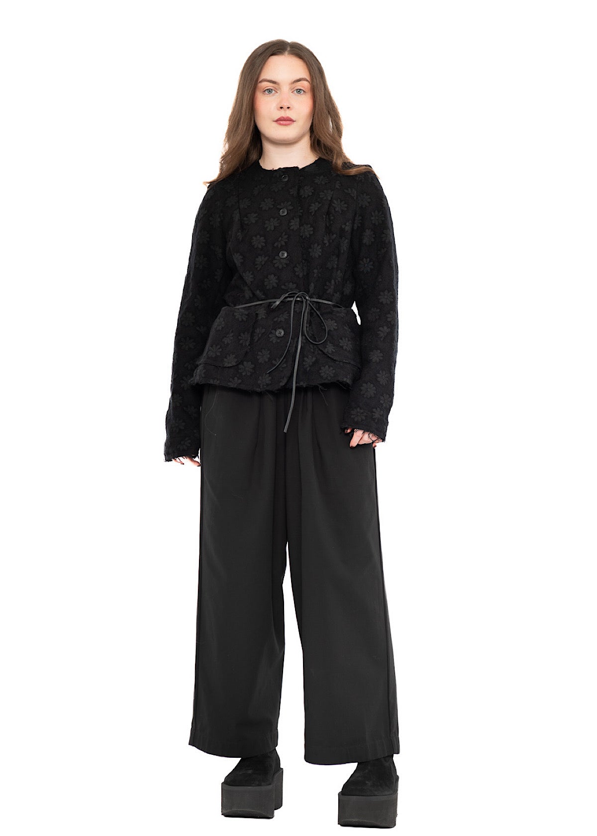 STRAIGHT LEG COTTON TROUSER