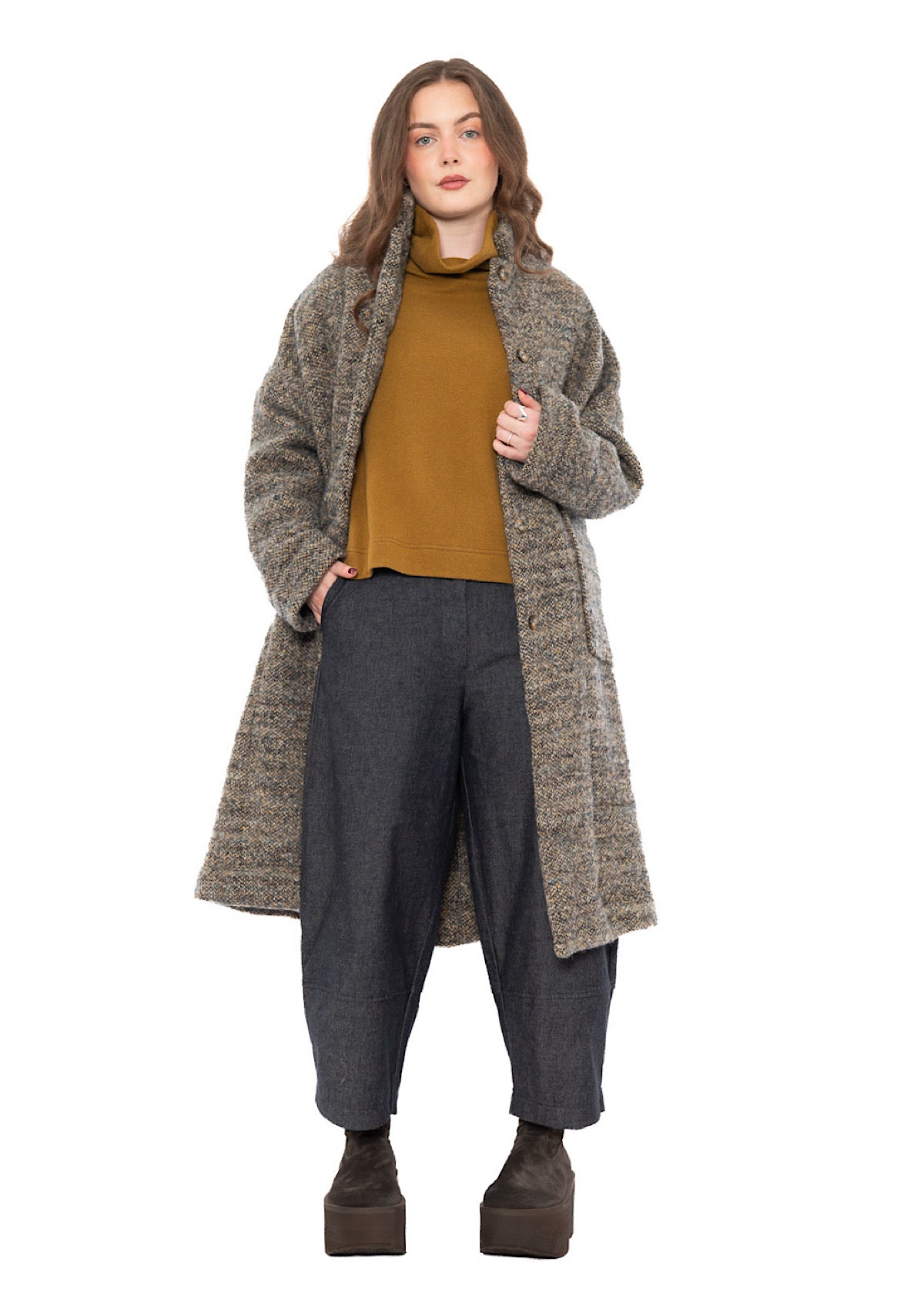 TEXTURED MÉLANGE HANNAH COAT