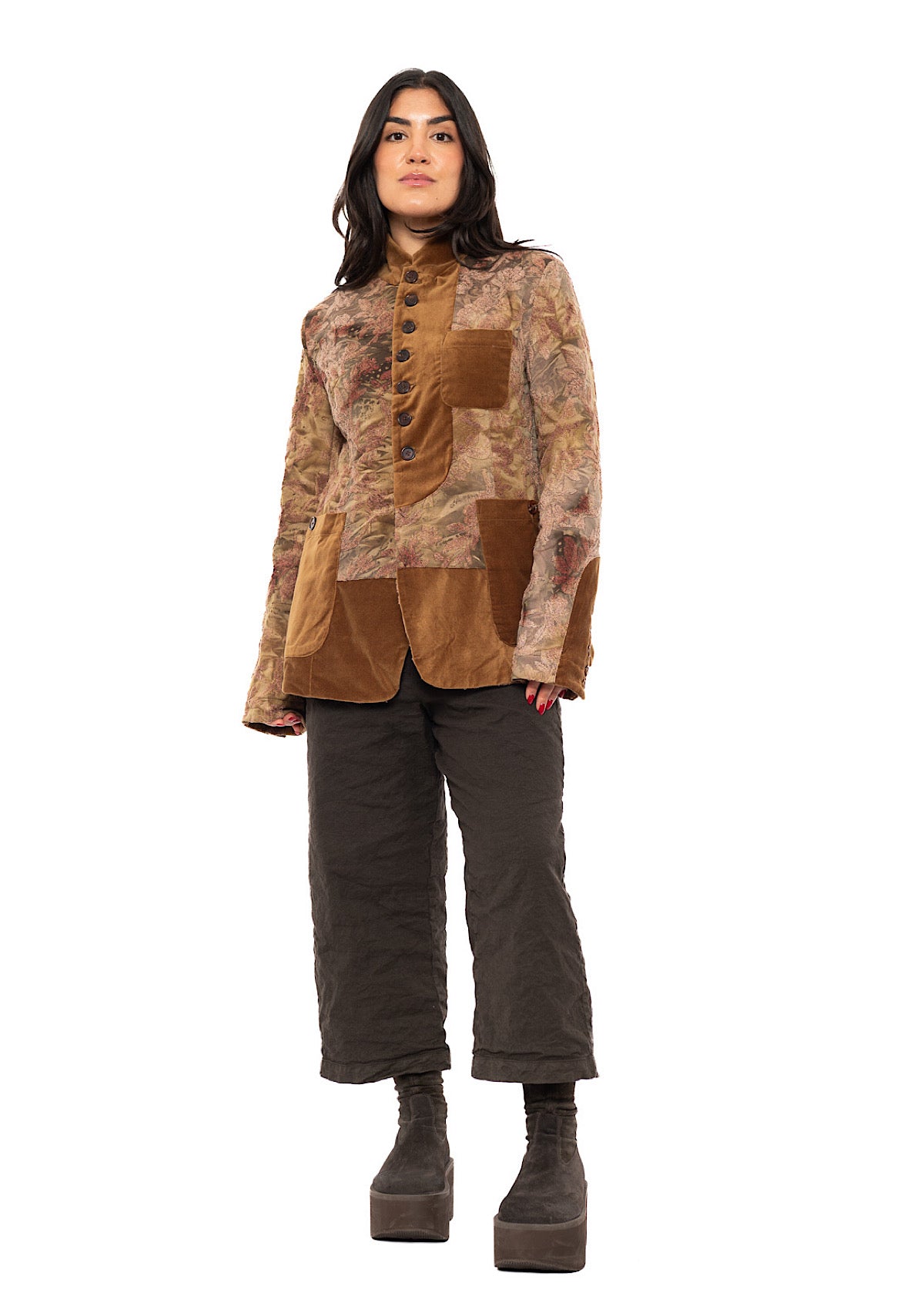 TEXTURED STRAIGHT-CUT JACKET