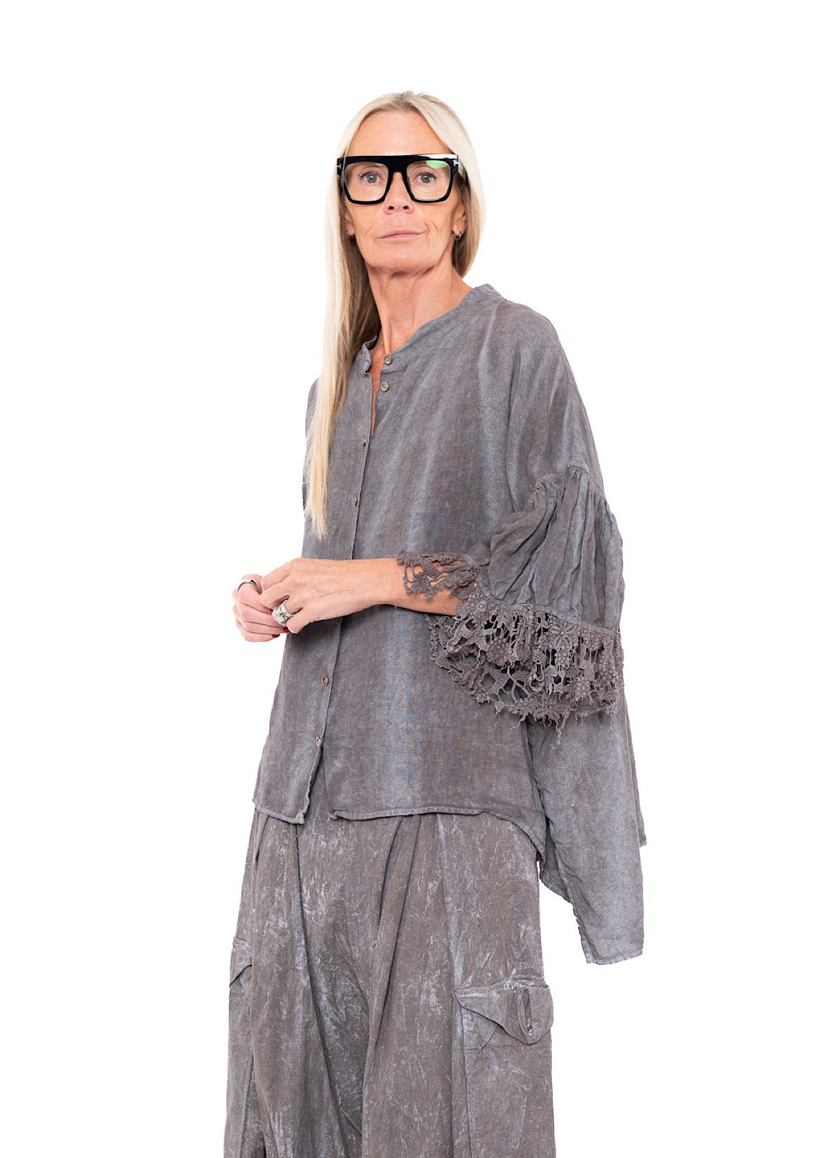 RUNDHOLZ DIP BLOUSE