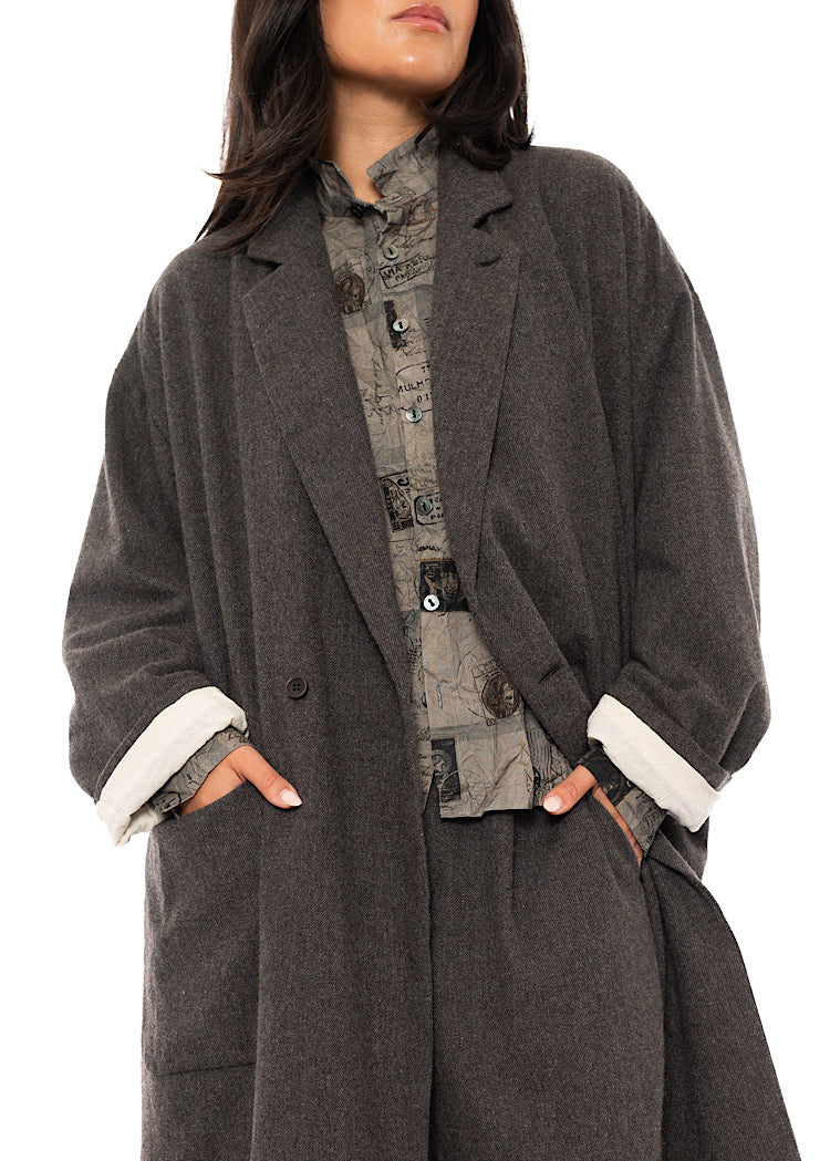 OVERSIZED TWEED COAT