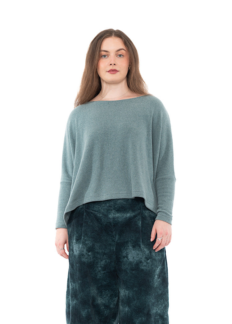 SIGNATURE COTTON-FLEECE KIRA PULLOVER