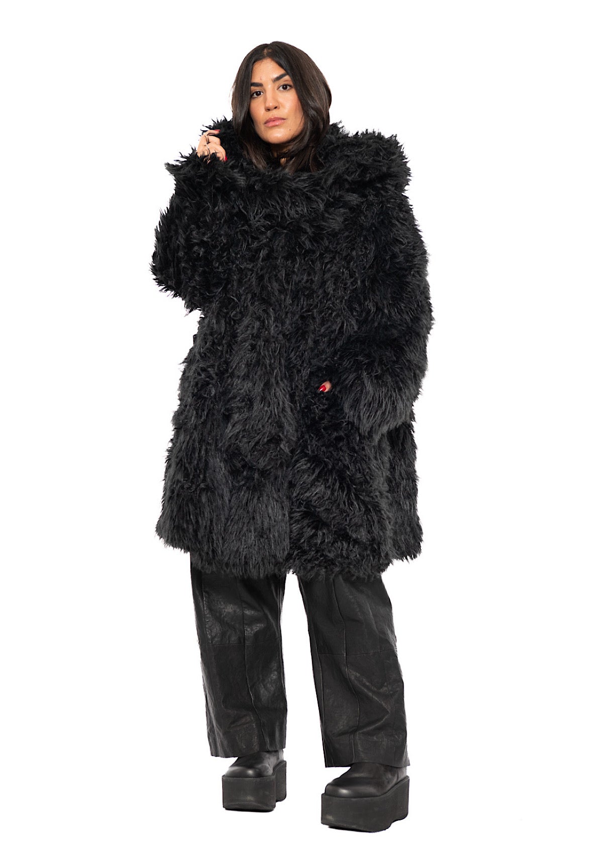 STATEMENT FAUX FUR COAT