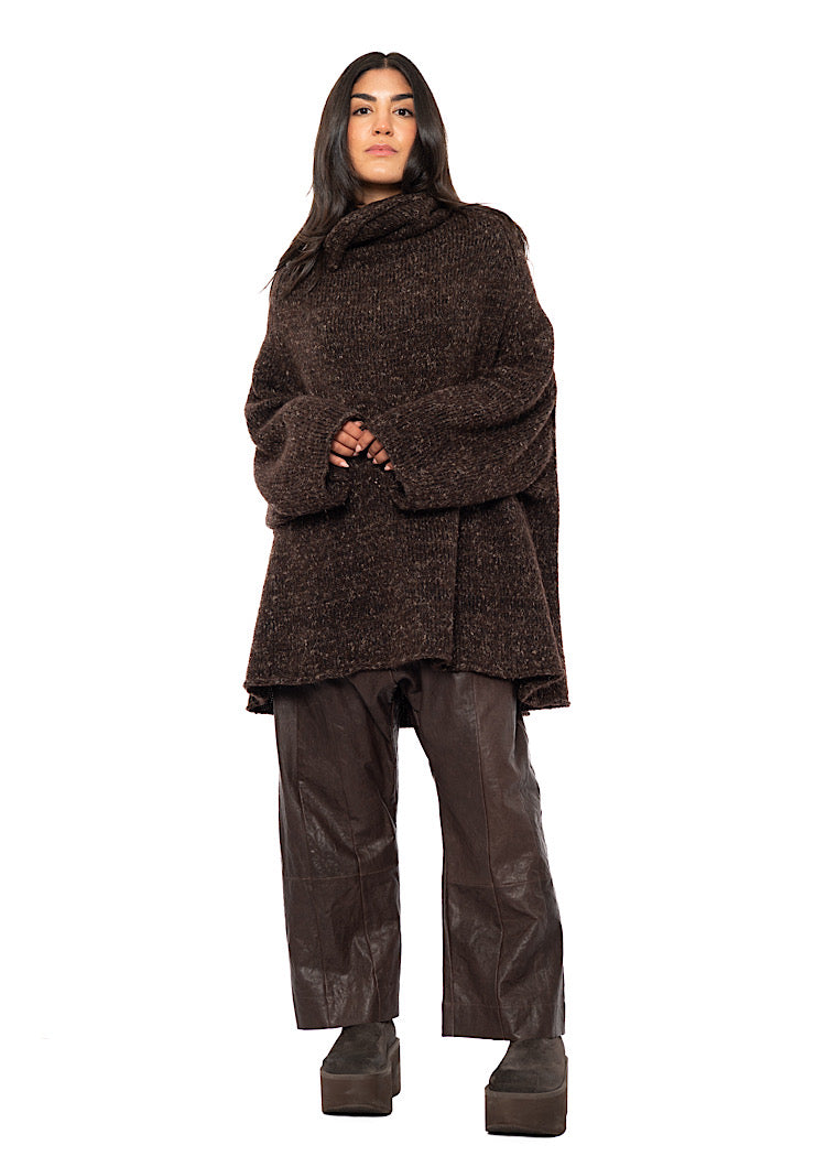 RELAXED MARLED KNIT TUNIC