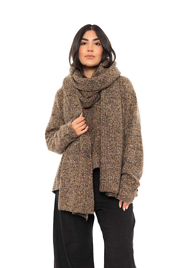 MÉLANGE KNITTED SCARF