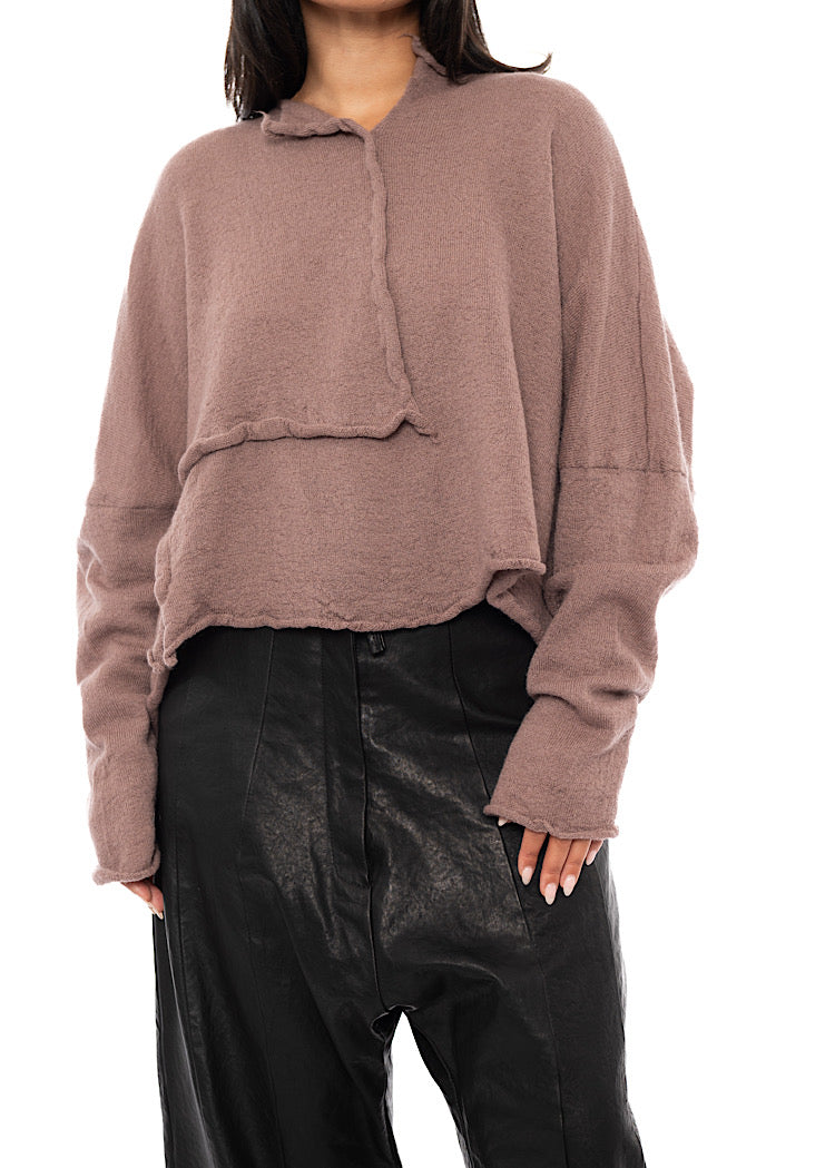 BOILED WOOL KNITTED PULLOVER