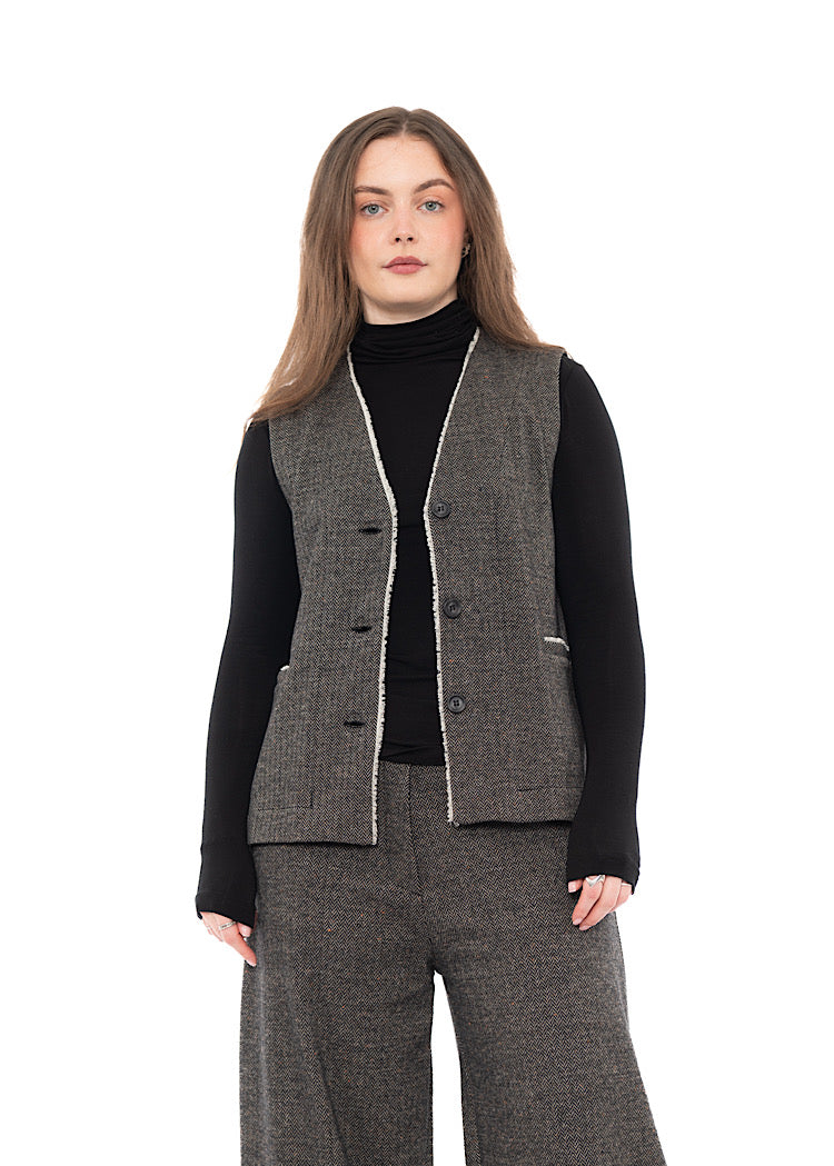 HERRINGBONE GENNY I WAISTCOAT