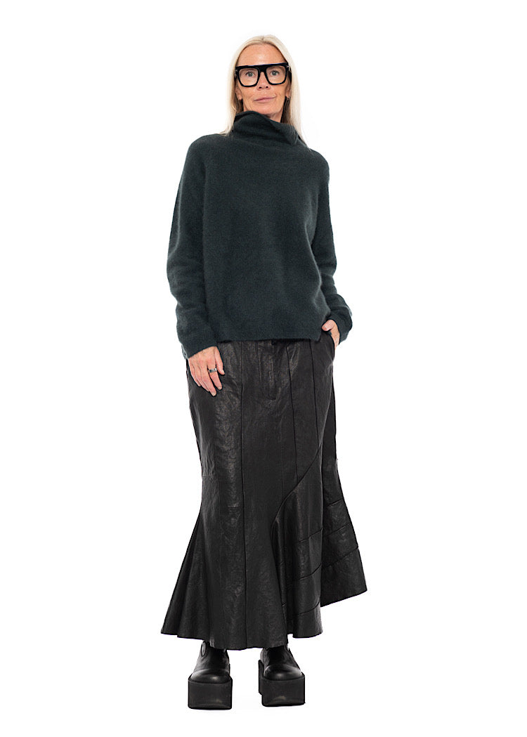 SIGNATURE RACCOON FUNNEL NECK KNIT