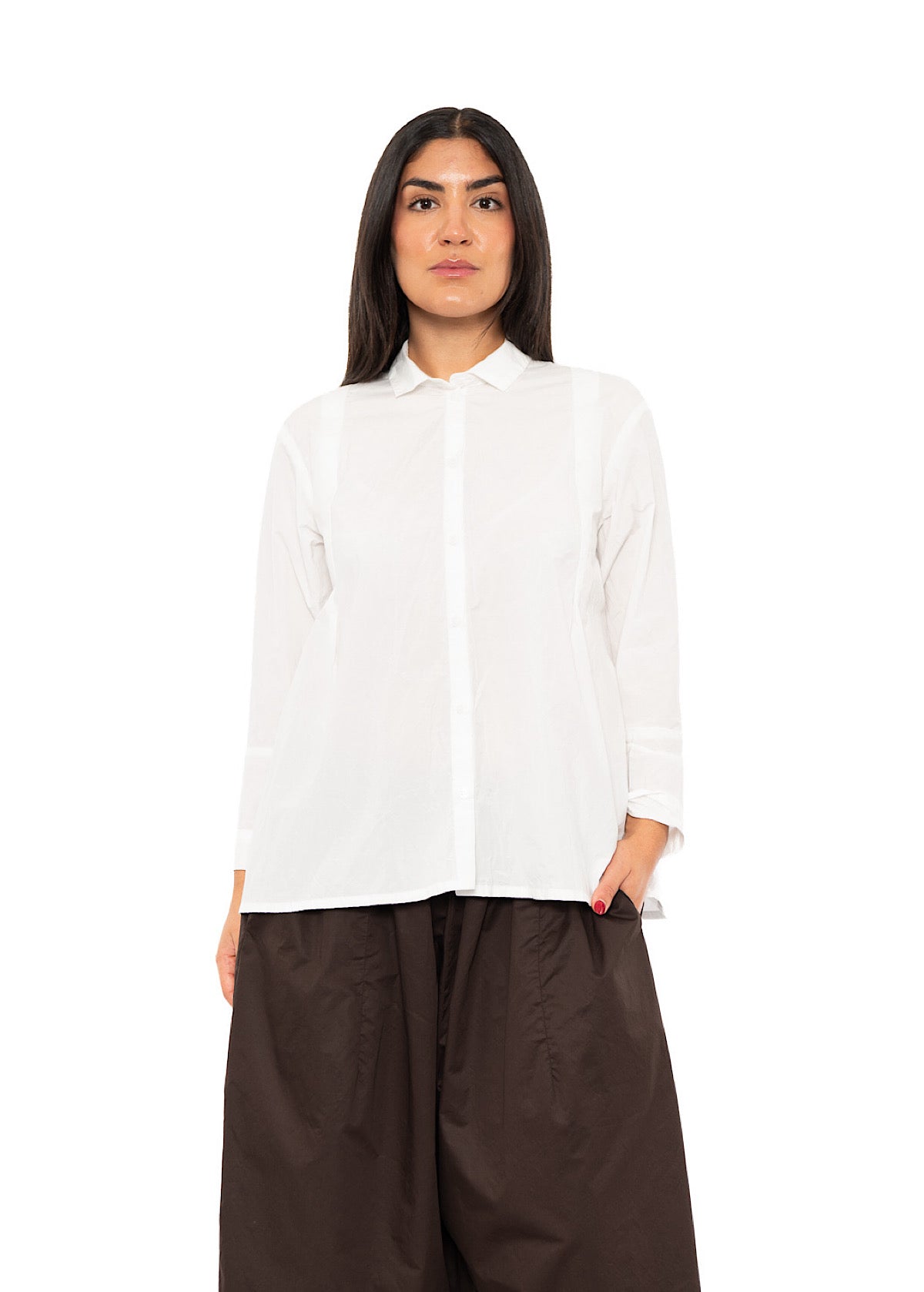 CRINKLE COTTON SHIRT