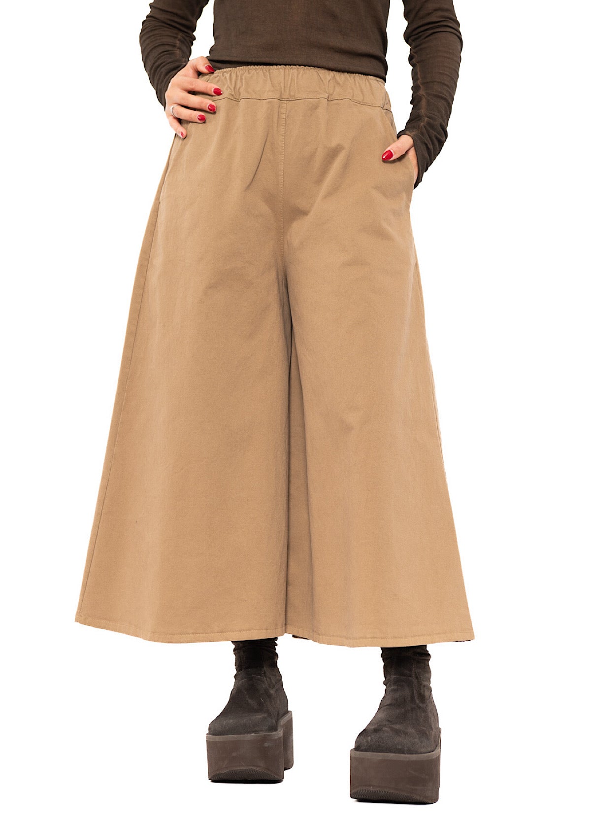 CROPPED LENGTH COTTON TROUSER