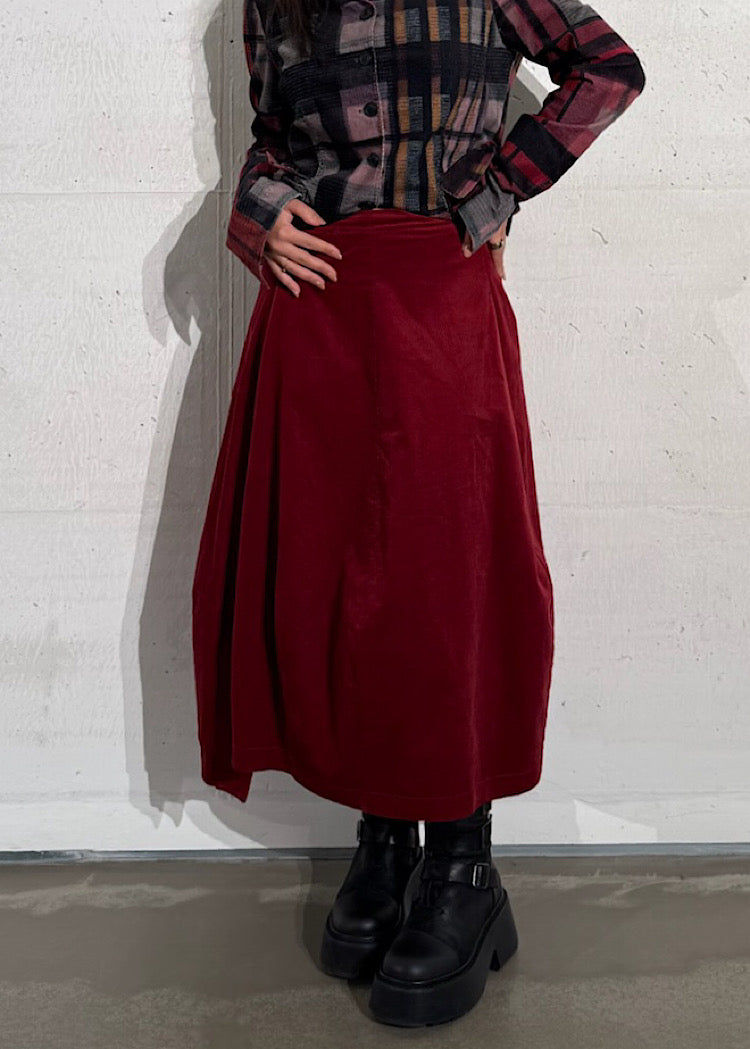 CL HERITAGE CHECK BALLOON SKIRT