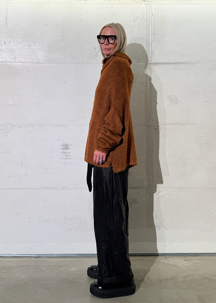 TUSSAH SILK KNIT PULLOVER