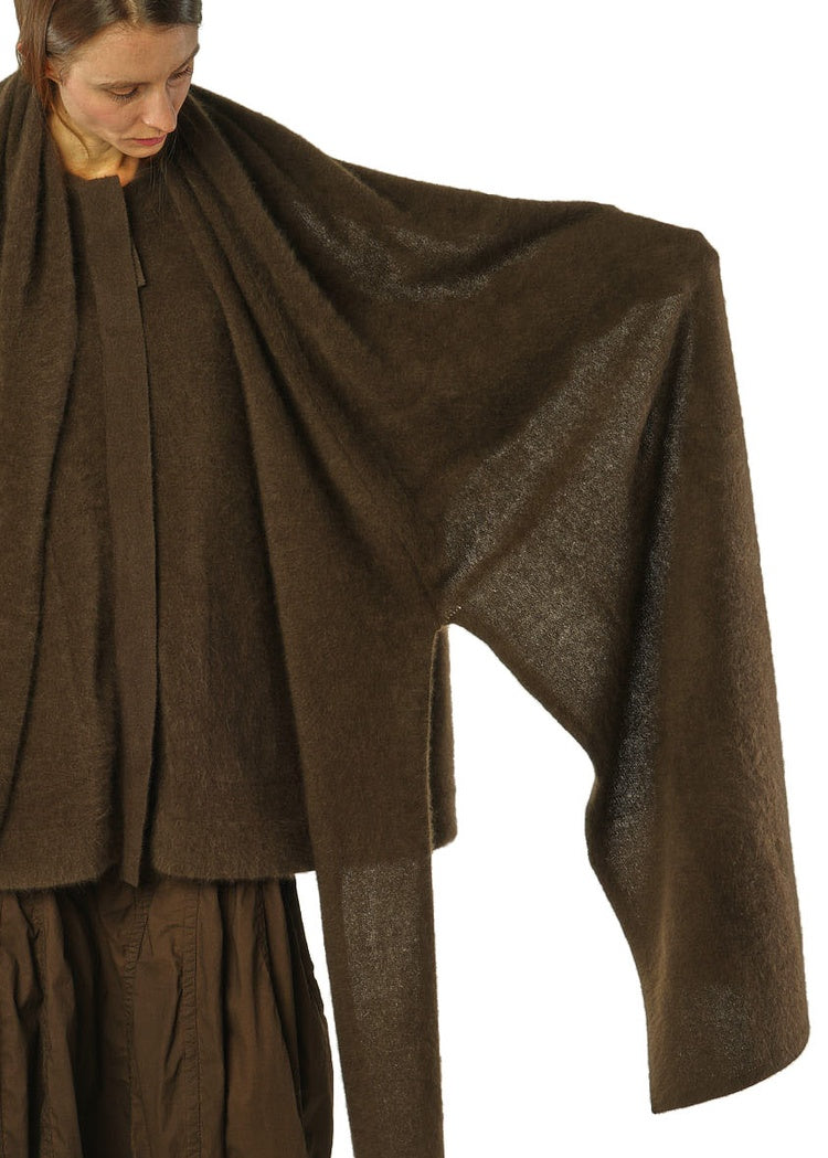 BRUSHED KNIT SCARF