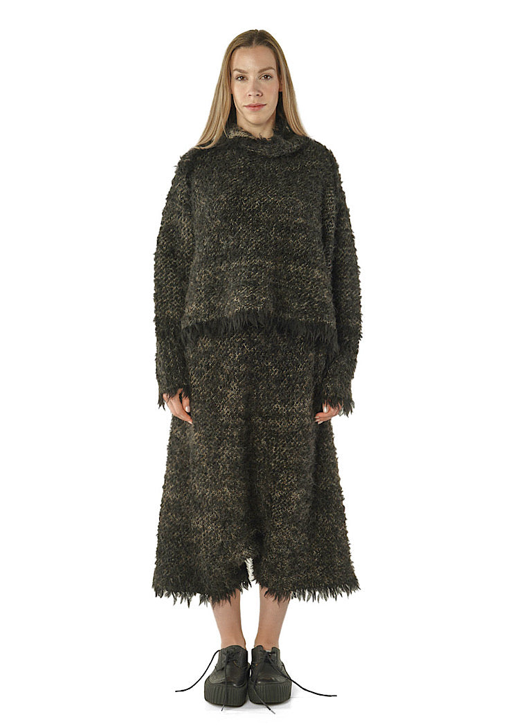 LEOPARD JACQUARD ALPACA PULLOVER