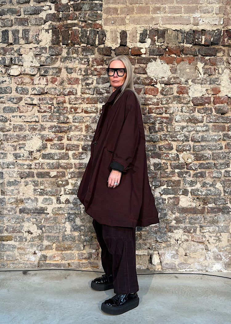 CL DRAPED VISCOSE-SILK JACKET